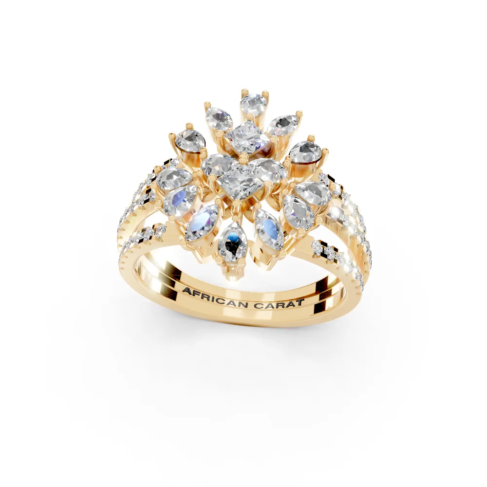 Fiore del Sole (Yellow Gold, 18k, VVS/ EF)