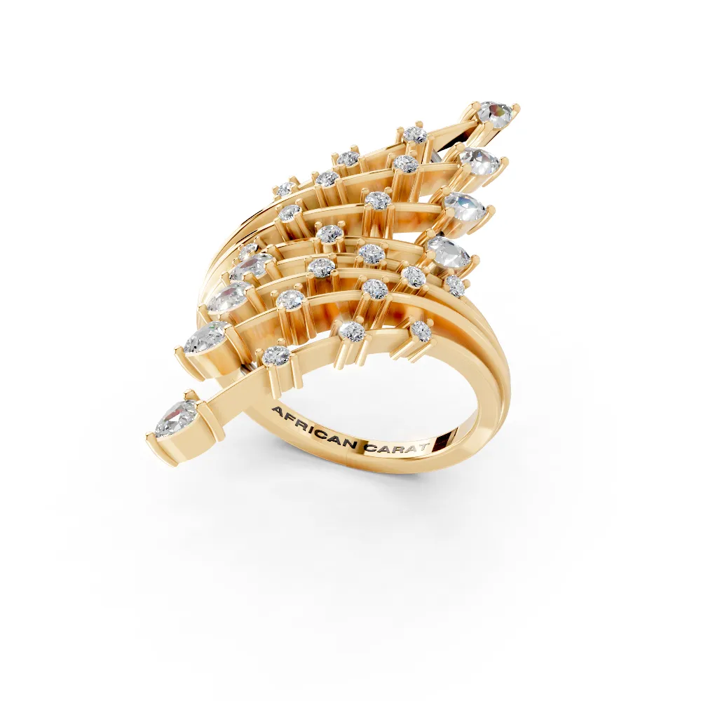 The Ashbourne Embrace (Yellow Gold, 18k, VVS/ EF)