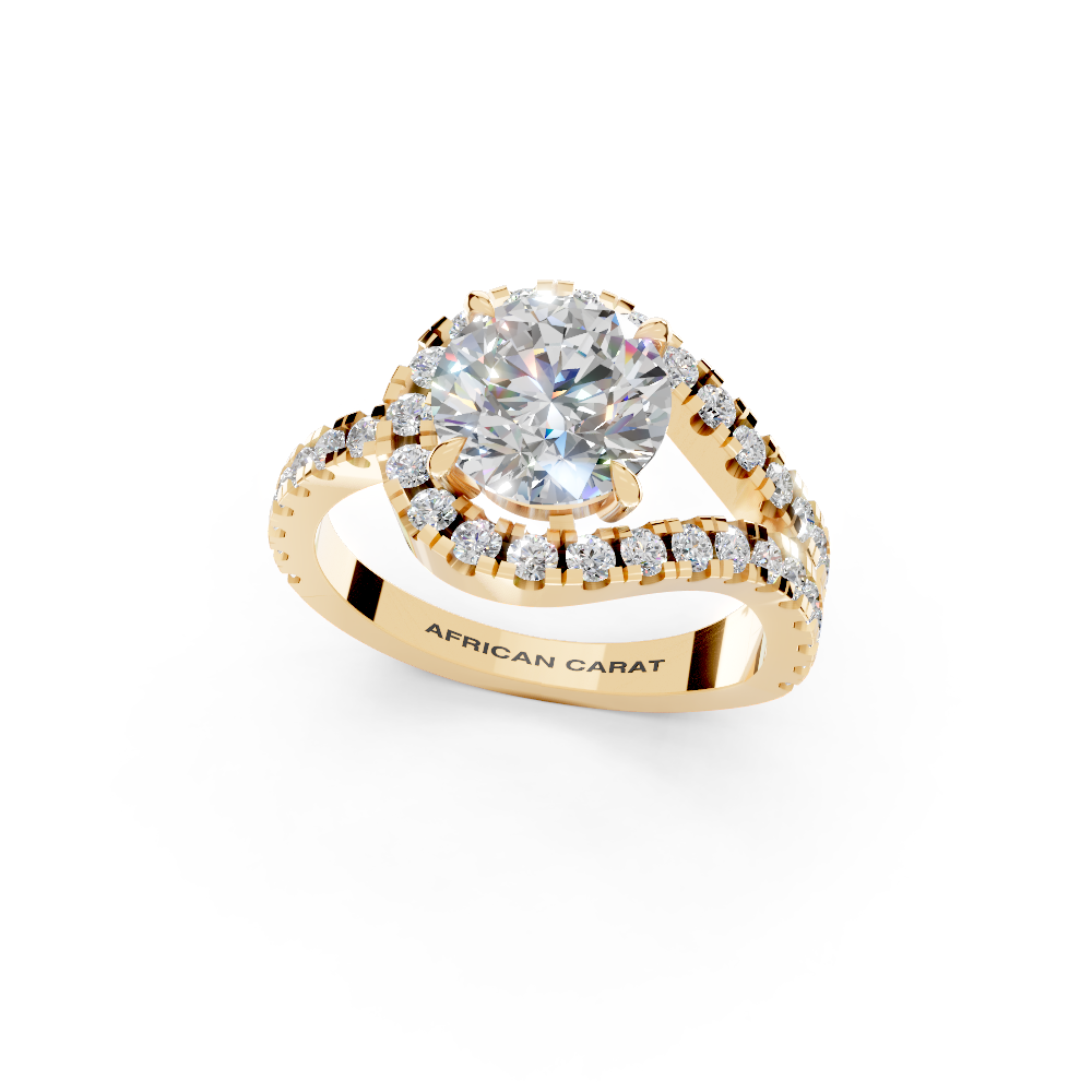 The Savoy Solitaire (Yellow Gold, 18k, VVS/ EF)