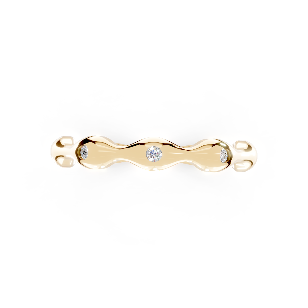 Aurora Embrace (Yellow Gold, 18k, VVS/ EF)