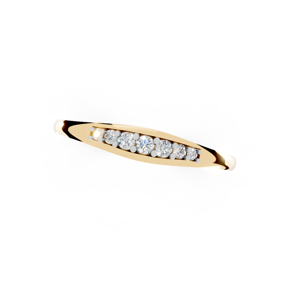 Aurora Pave (Yellow Gold, 18k, VVS/ EF)