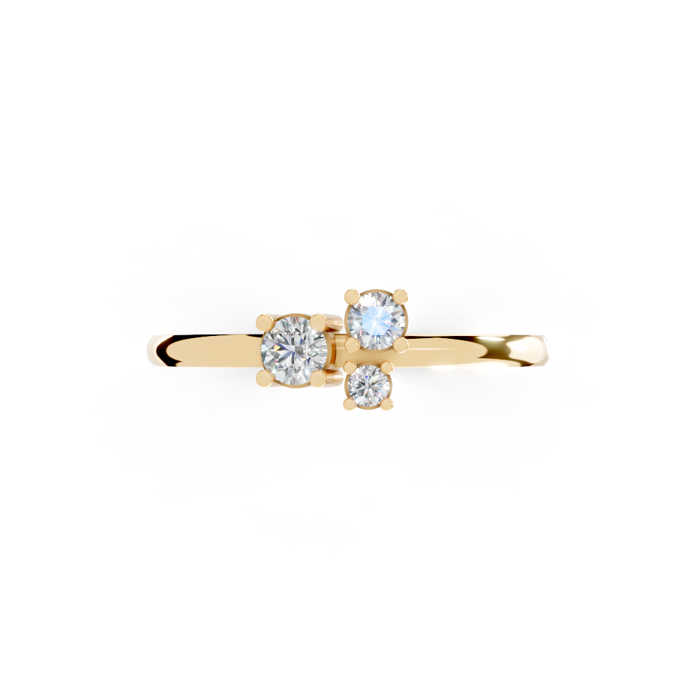 Aurora Radiant-Cut (Yellow Gold, 18k, VVS/ EF)
