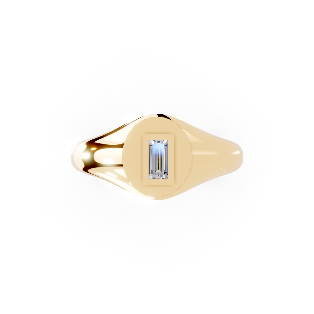 Cushion of Spring (Yellow Gold, 18k, VVS/ EF)