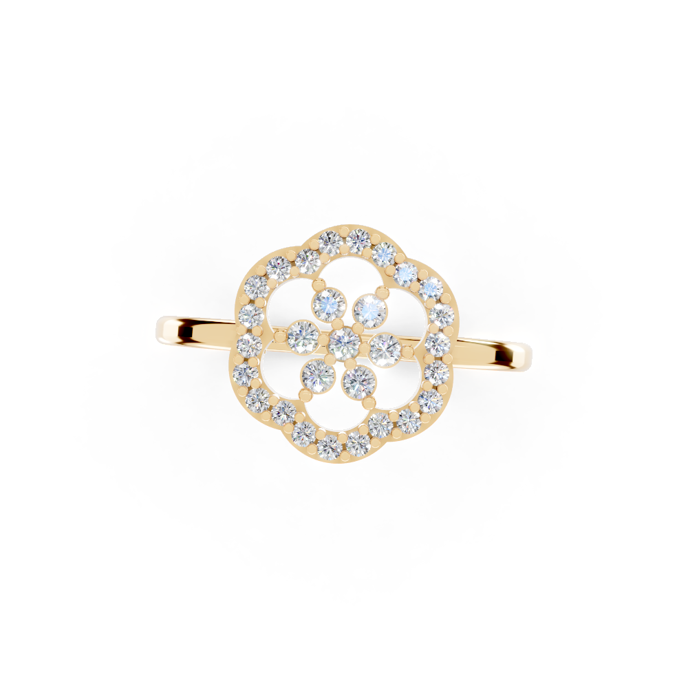 Dahlia Crown (Yellow Gold, 18k, VVS/ EF)