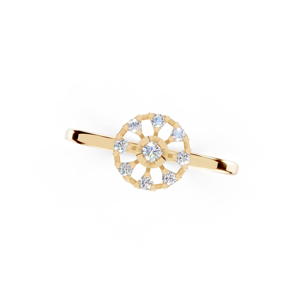 Ember Whisper (Yellow Gold, 18k, VVS/ EF)