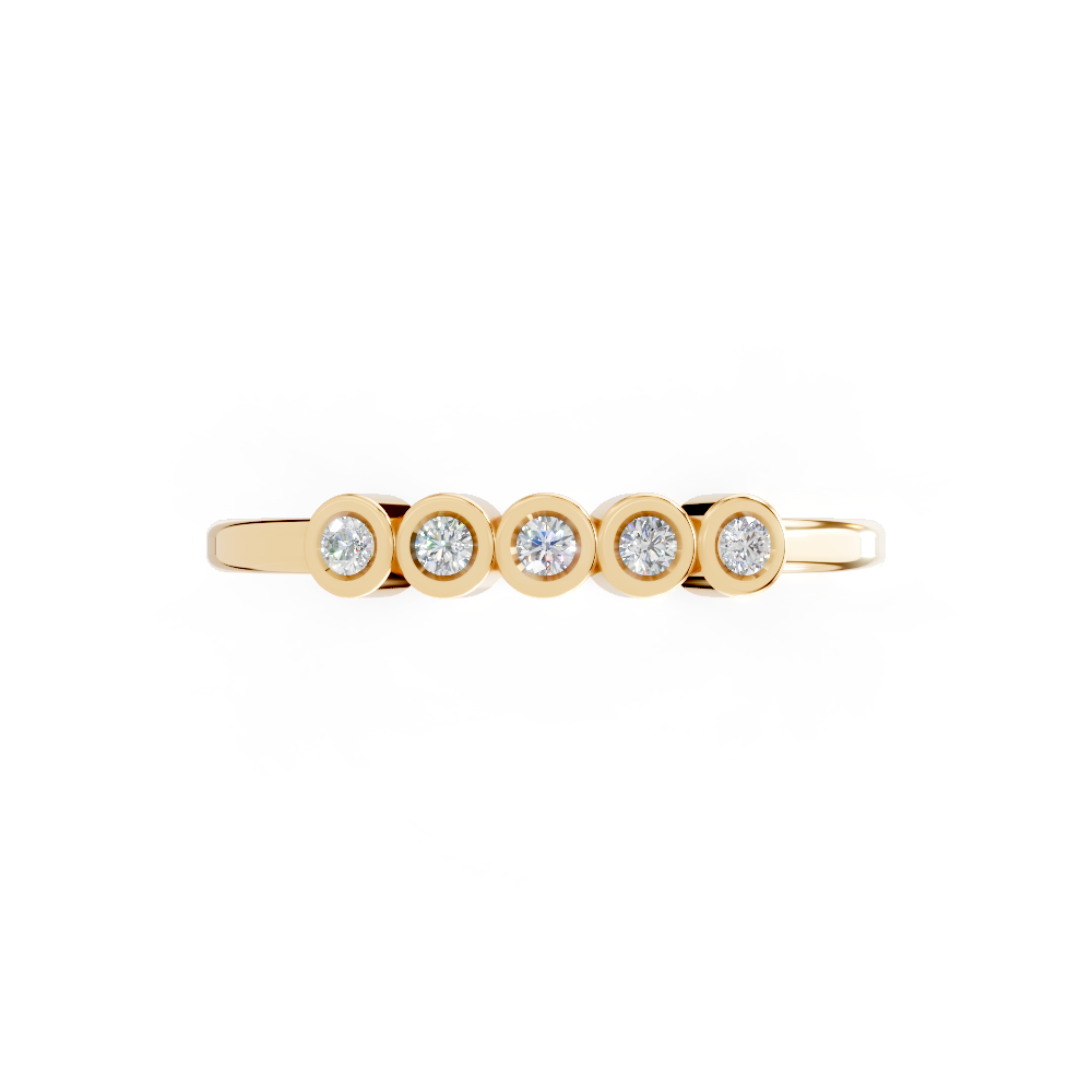 Gilded Bezel (Yellow Gold, 18k, VVS/ EF)