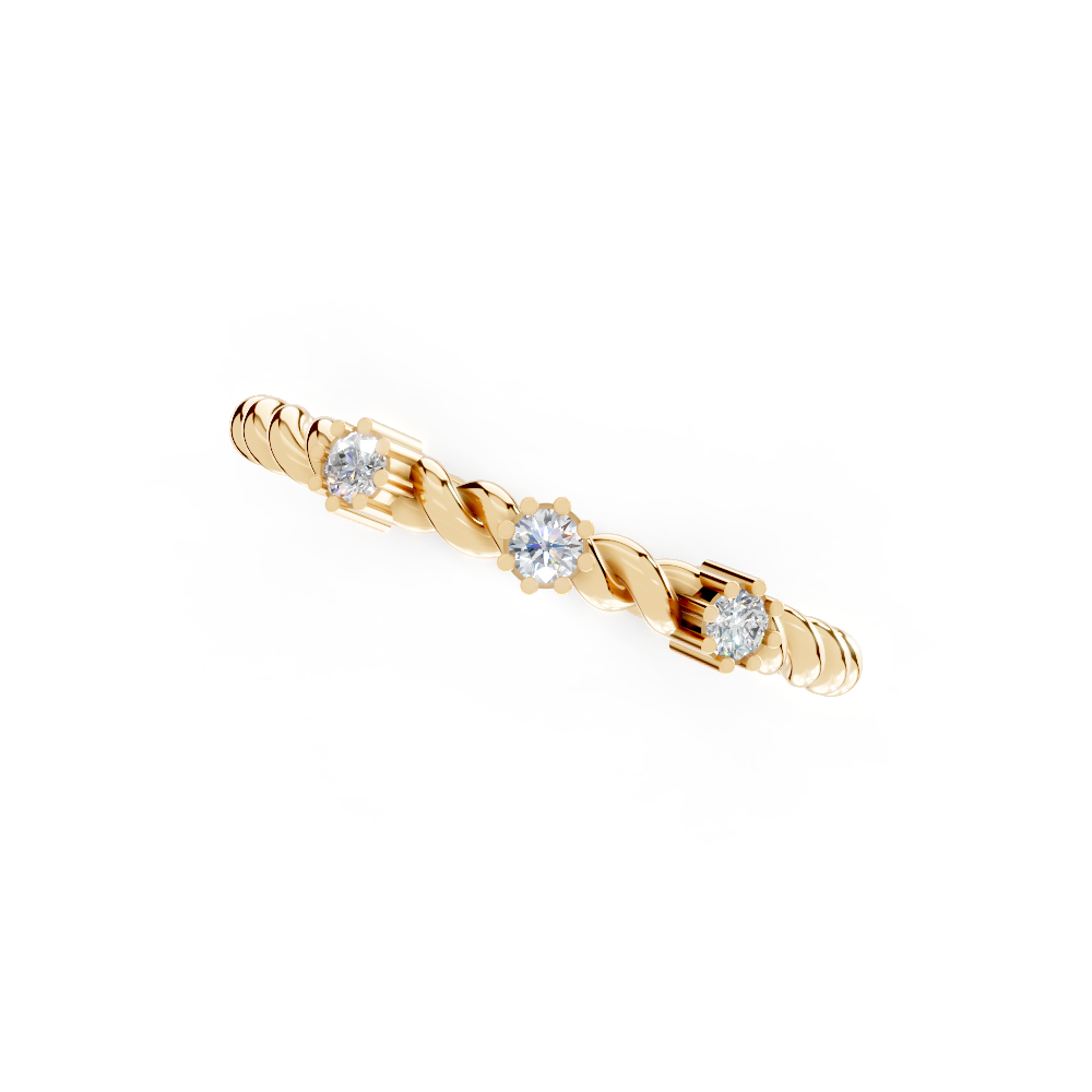 Radiant Knife-Edge (Yellow Gold, 18k, VVS/ EF)