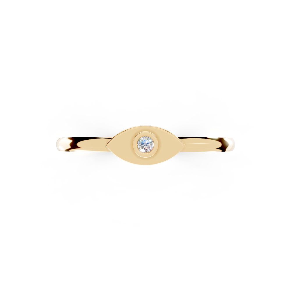 Satin Solitaire (Yellow Gold, 18k, VVS/ EF)