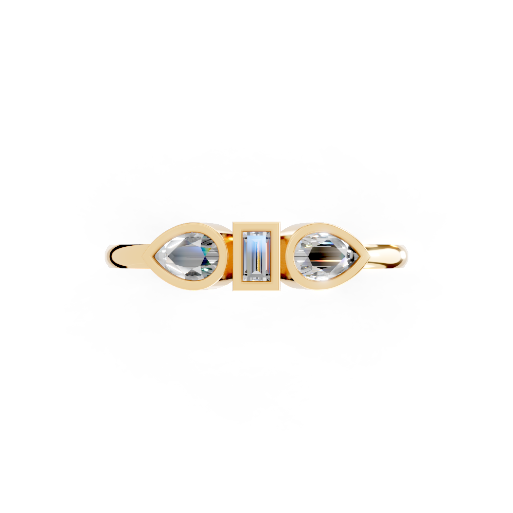 Serene Laurel (Yellow Gold, 18k, VVS/ EF)