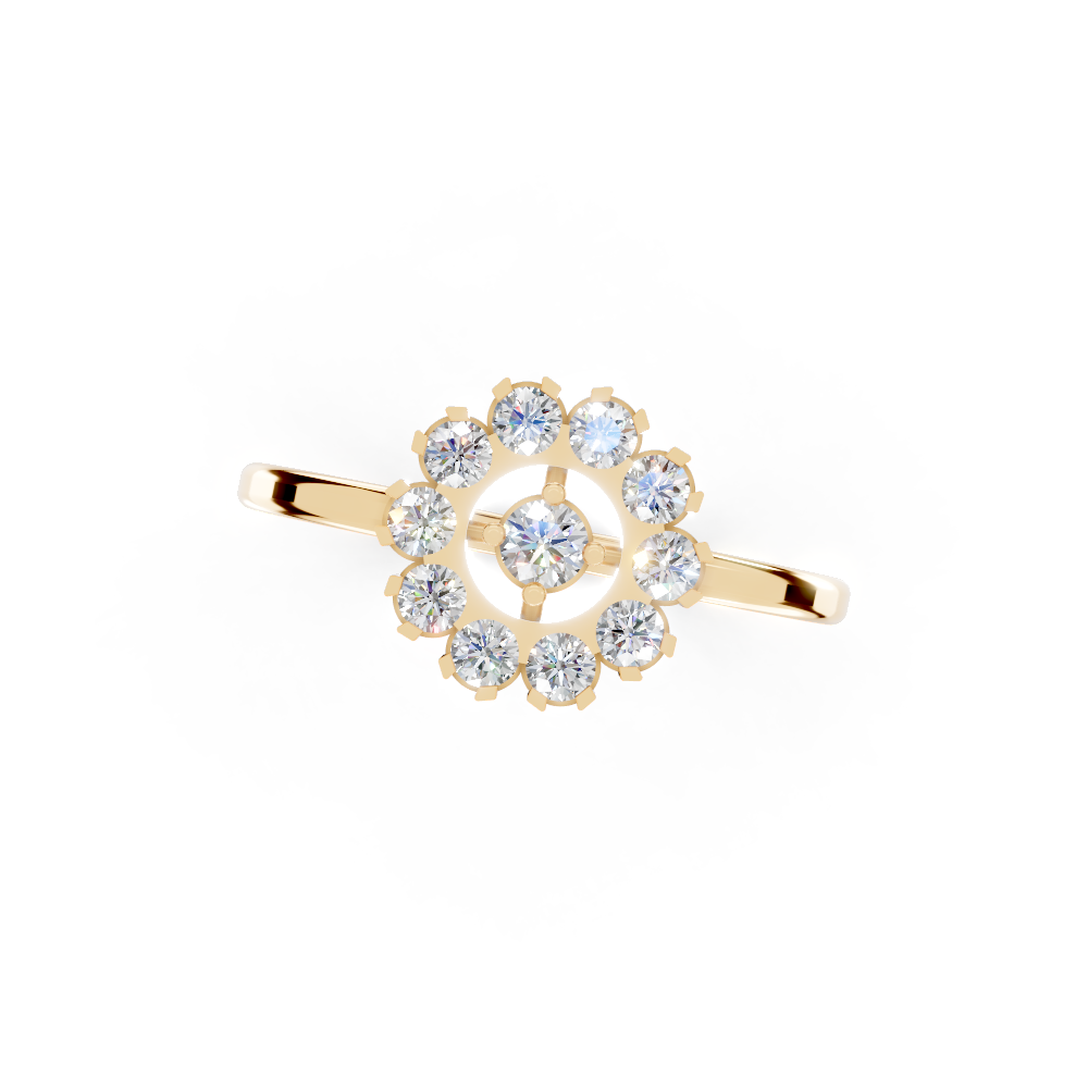Stellar Laurel (Yellow Gold, 18k, VVS/ EF)