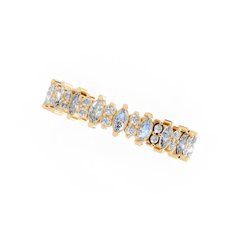 Sunset Bezel (Yellow Gold, 18k, VVS/ EF)