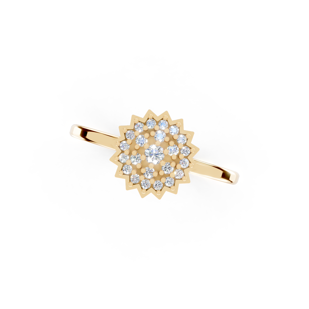 Velvet Shimmer (Yellow Gold, 18k, VVS/ EF)