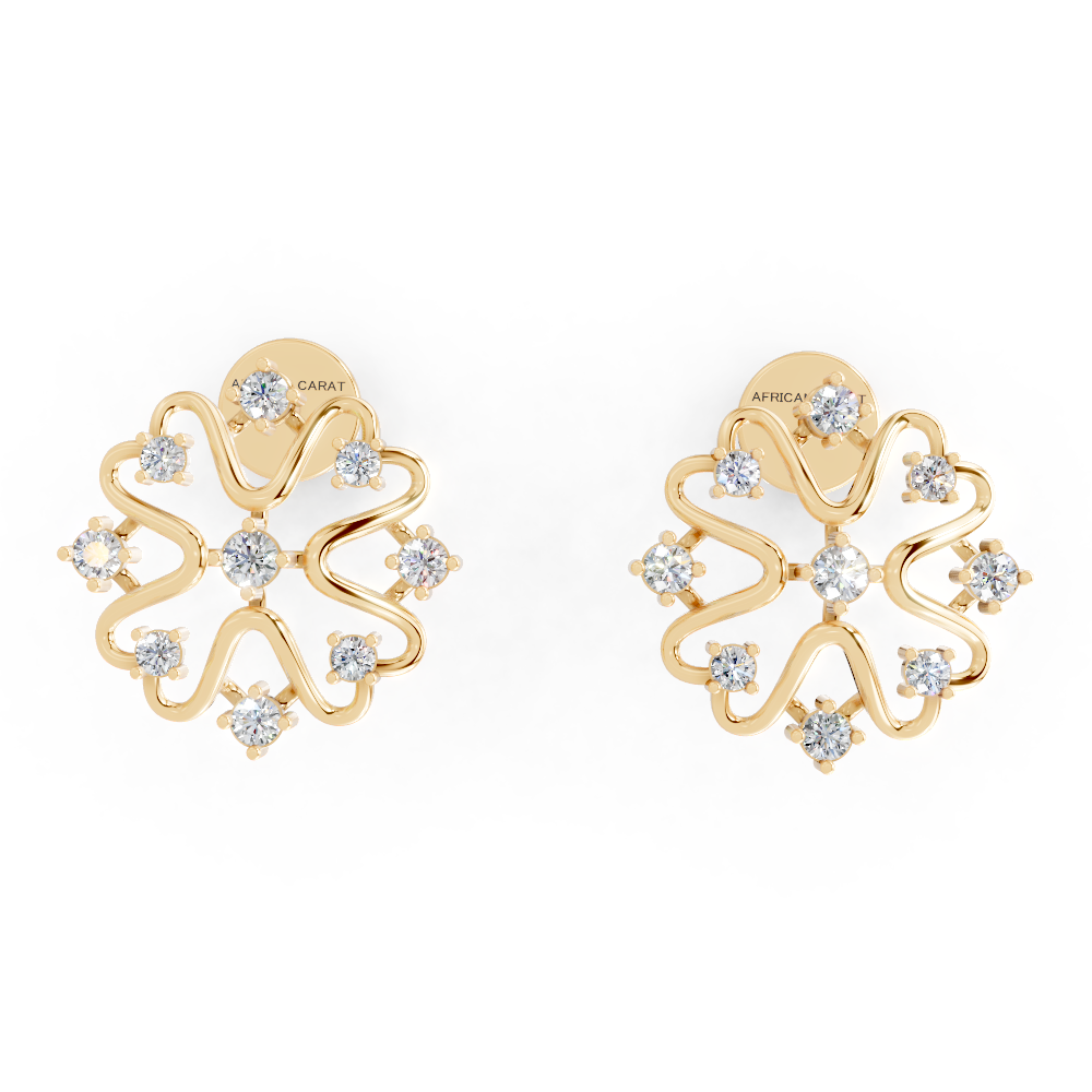 Frosted Halo (Yellow Gold, 18k, VVS/ EF)