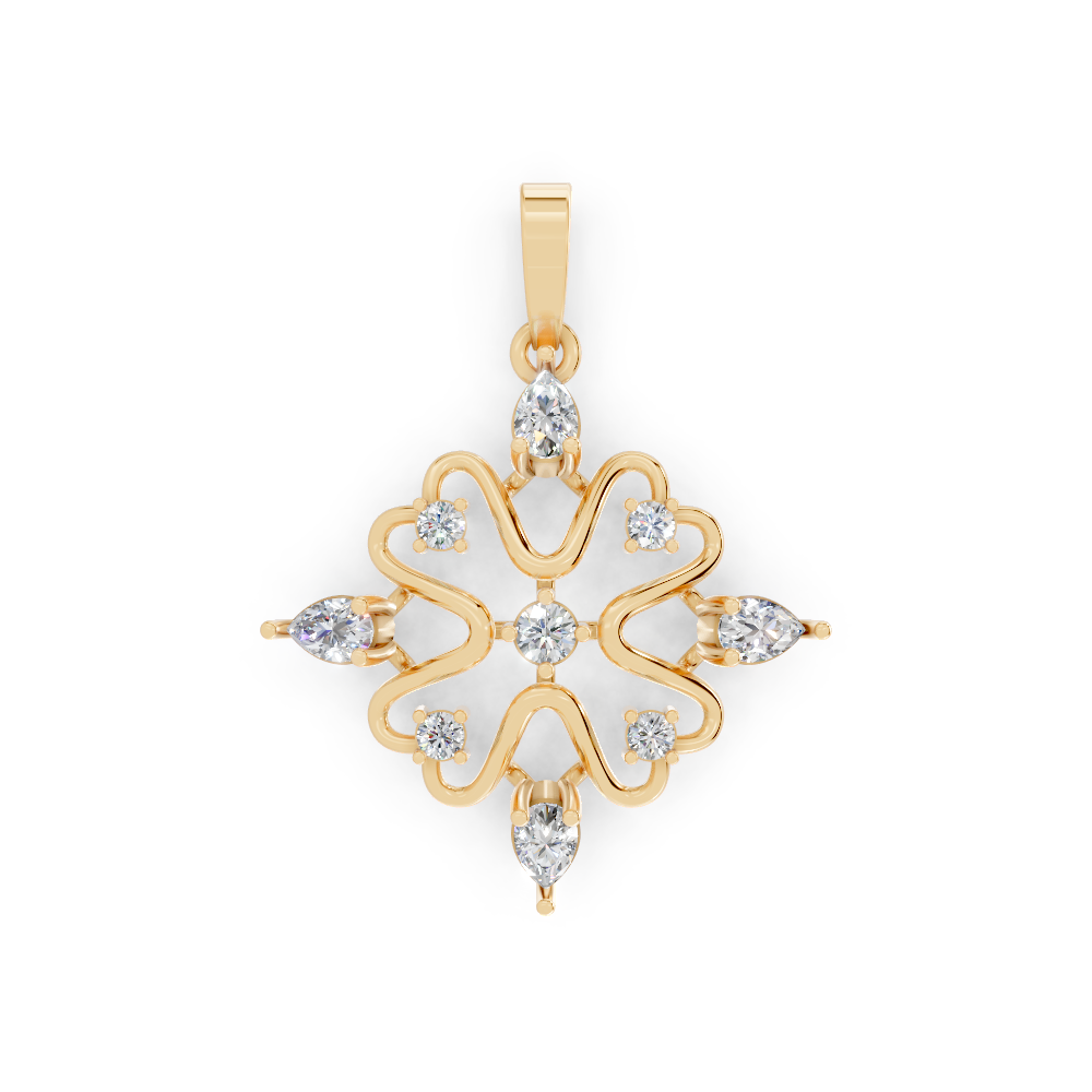 Diamond Prayer (Yellow Gold, 18k, VVS/ EF)