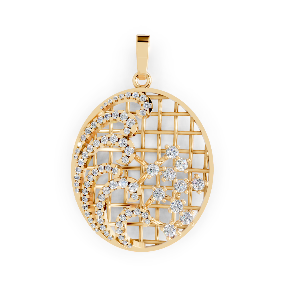 Starborn Halo (Yellow Gold, 18k, VVS/ EF)