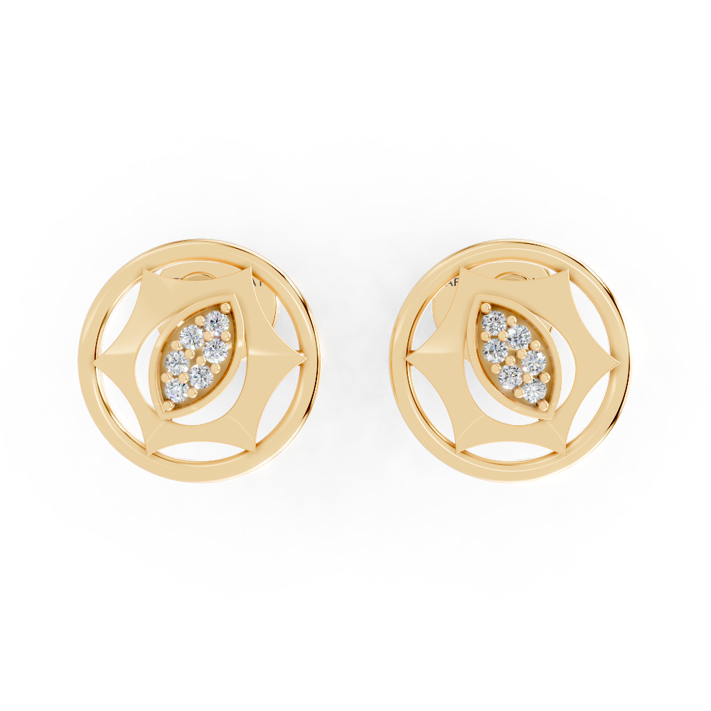 Frosted Elegance (Yellow Gold, 18k, VVS/ EF)