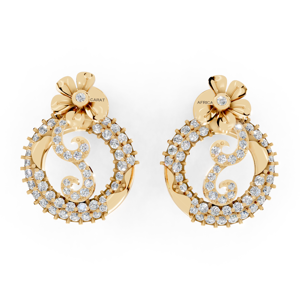 Radiant Blossom (Yellow Gold, 18k, VVS/ EF)